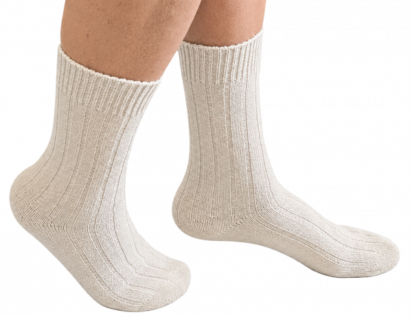 Alpaka Socken 1 Paar weiß