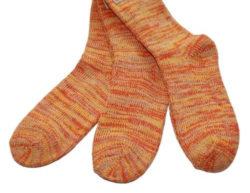 Alpaka Socken 3 Paar gelb multicolore