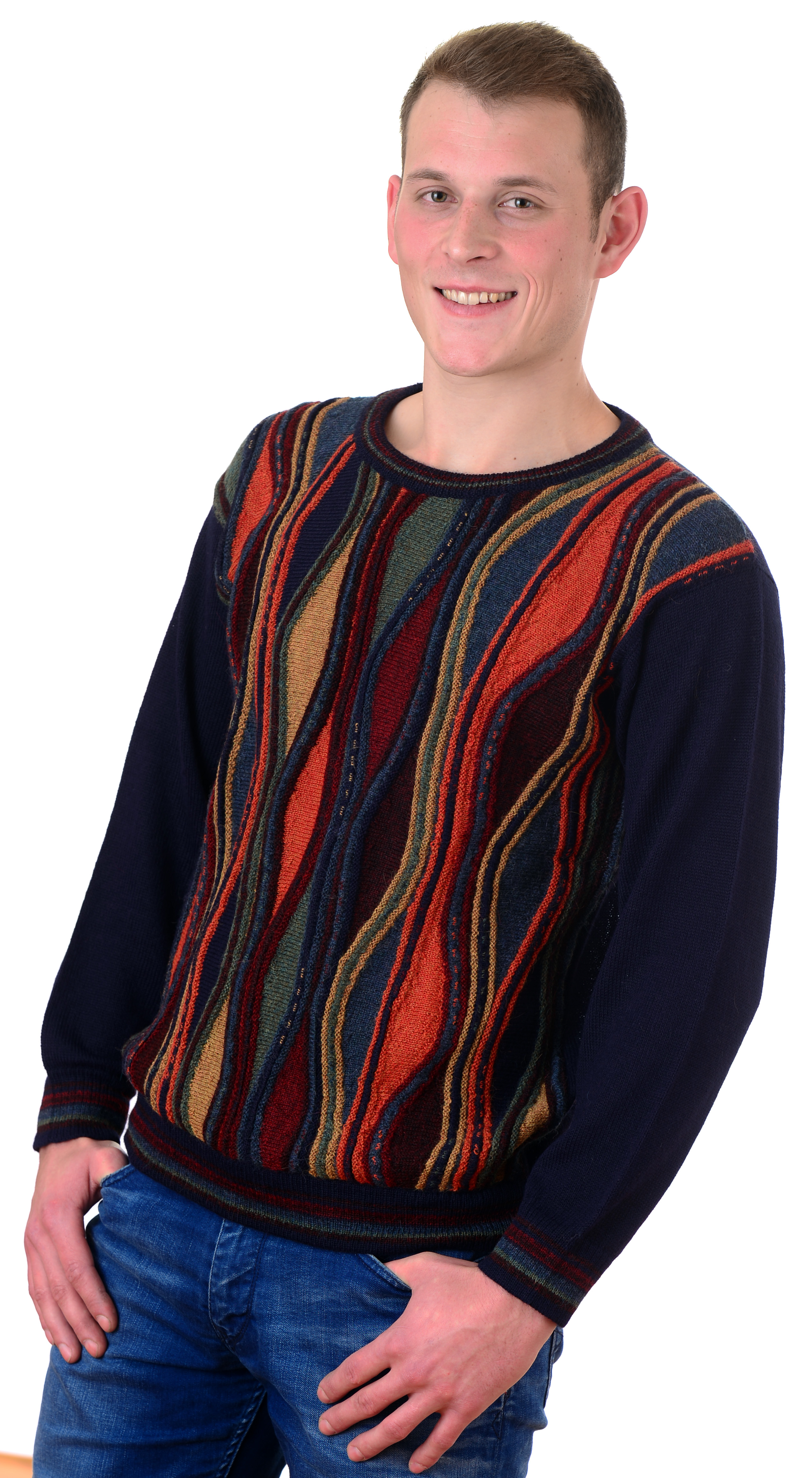 Alpaka Rundhals Pullover Peter