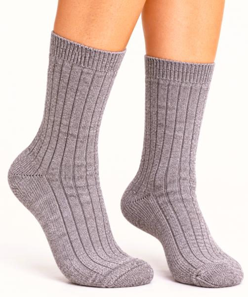 Lammwoll-Socken 1 Paar braun