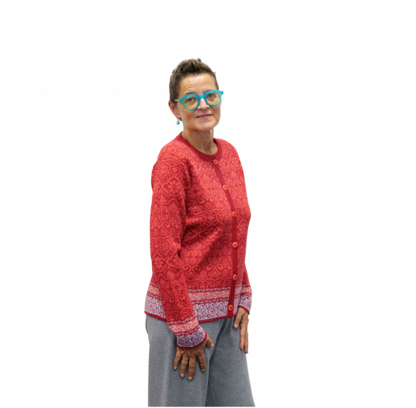 Alpaka Jacke Red