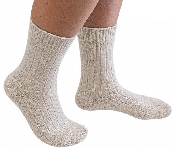 Lammwoll-Socken 1 Paar beige
