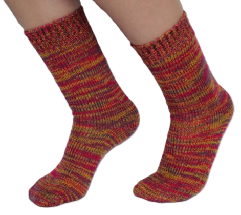 Alpaka Socken 3 Paar pink rot multicolore